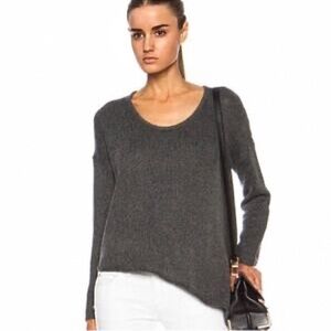 Helmut Lang Alpaca Loose Knit In Grey, S